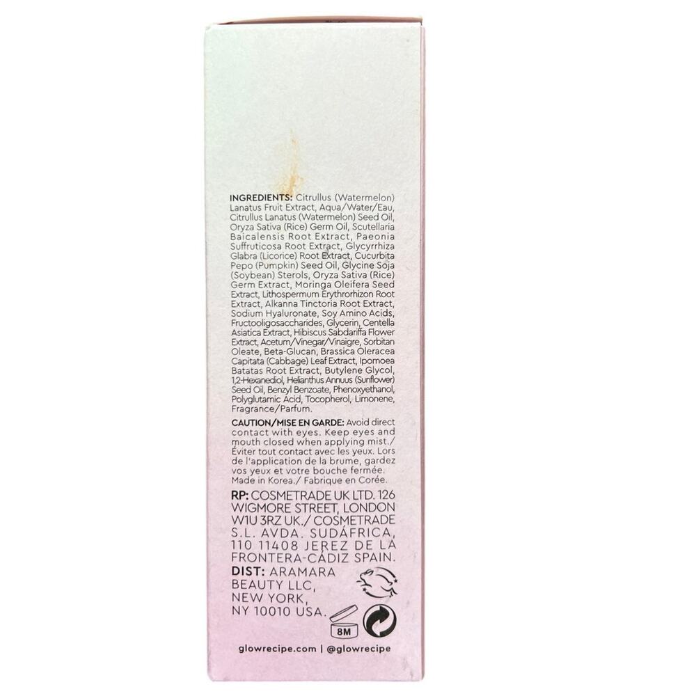 Glow Recipe Watermelon Glow Ultra Fine Facial Mist Setting Spray Makeup Primer - Picture 5 of 6